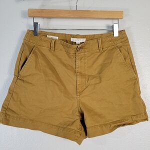 Loft curvy twill washed shorts